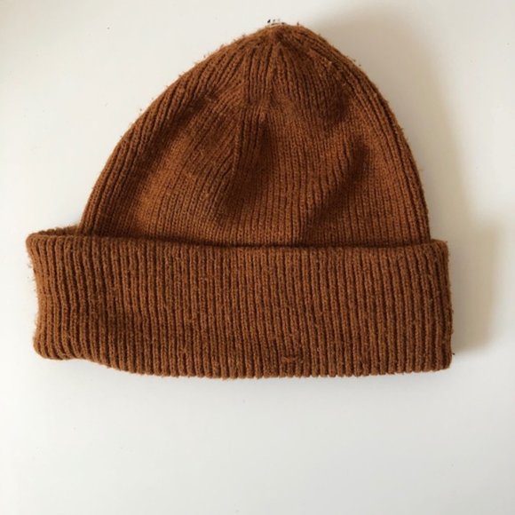 **$5 SALE** Polylana Orange Knit Beanie - Picture 2 of 2